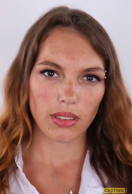 Czech Casting  photo collection featuring Dominika unveiling well-done body